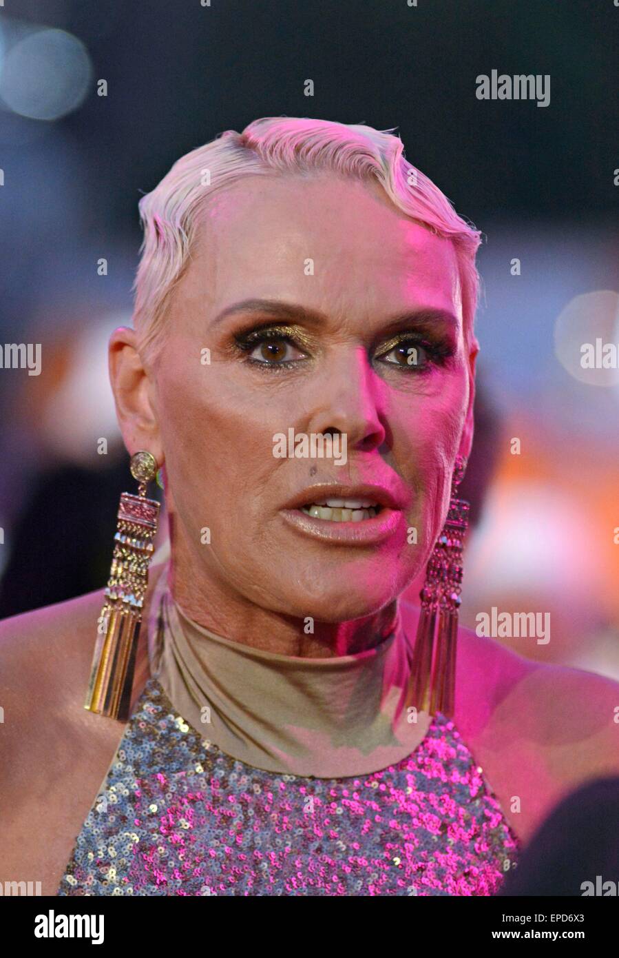 Vienne, Autriche. 16 mai, 2015. Brigitte Nielsen en spectateurs dans Life Ball 2015, l'Hôtel de Ville, Vienne, -- le 16 mai 2015. Credit : Everett Collection Inc/Alamy Live News Banque D'Images