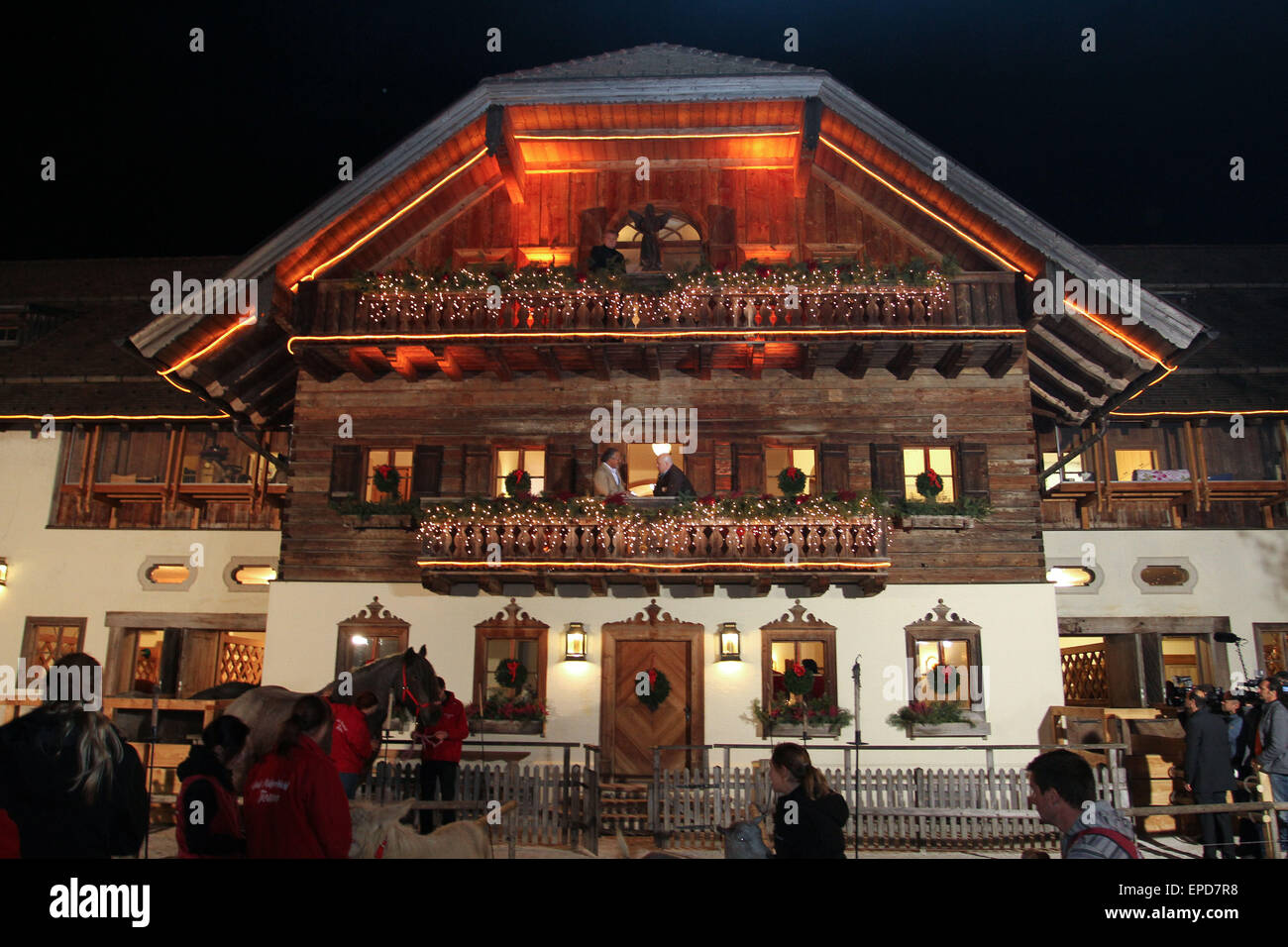 Ouverture festive du marché de Noël du Gut Aiderbichl,Autriche comprend : Atmosphère Où : Munich, Allemagne Quand : 12 novembre 2014 Crédit : Franco Gulotta/WENN.com Banque D'Images