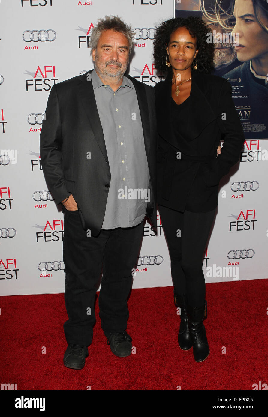 L'AFI FEST 2014 - 'la' Homesman au Kodak Theater - Arrivées avec : Luc Besson,Virginie Silla Où : Los Angeles, California, United States Quand : 11 novembre 2014 Crédit : FayesVision/WENN.com Banque D'Images