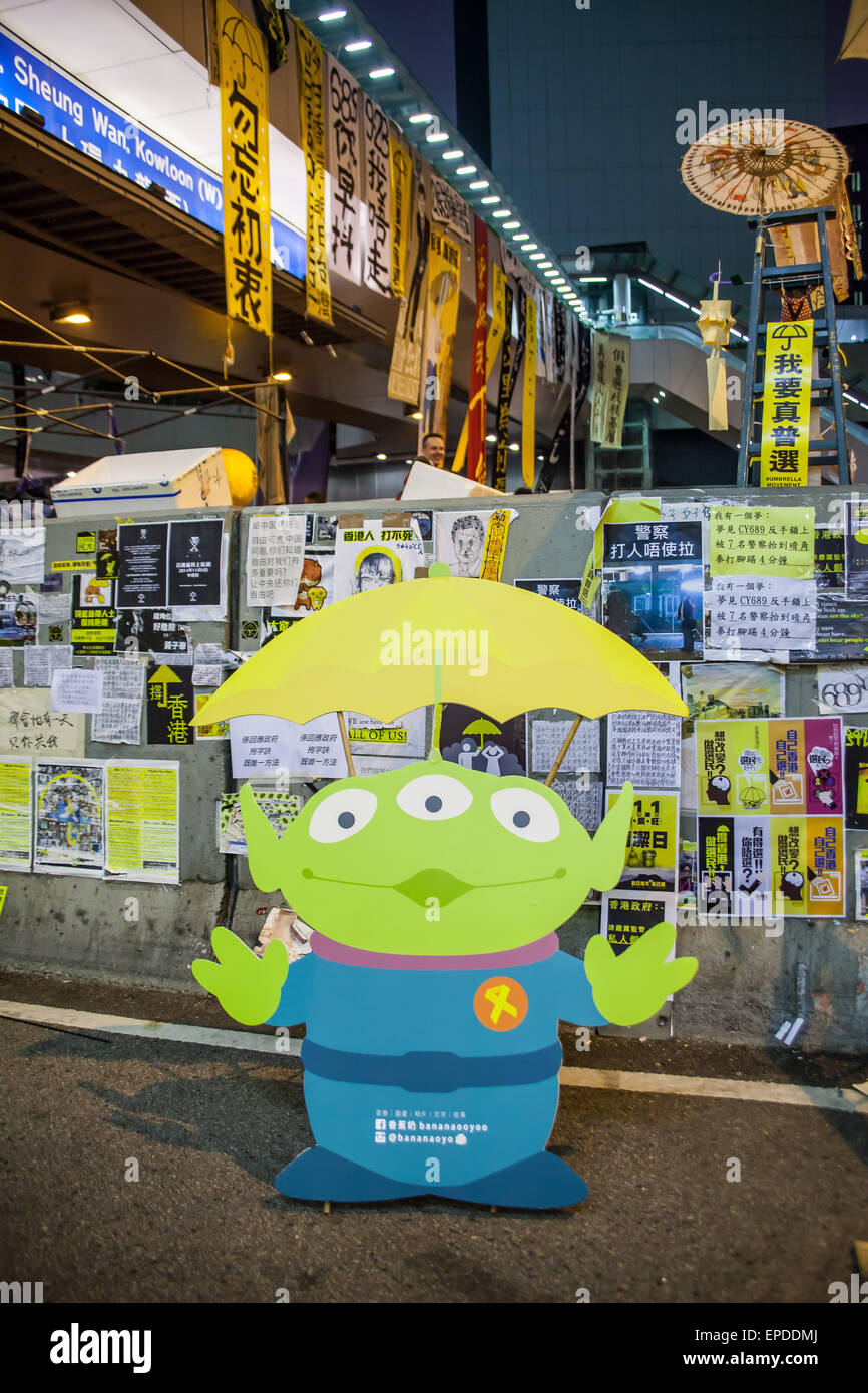 HONG KONG, NOV 6 : révolution parapluie en amirauté le 6 novembre 2014. Banque D'Images