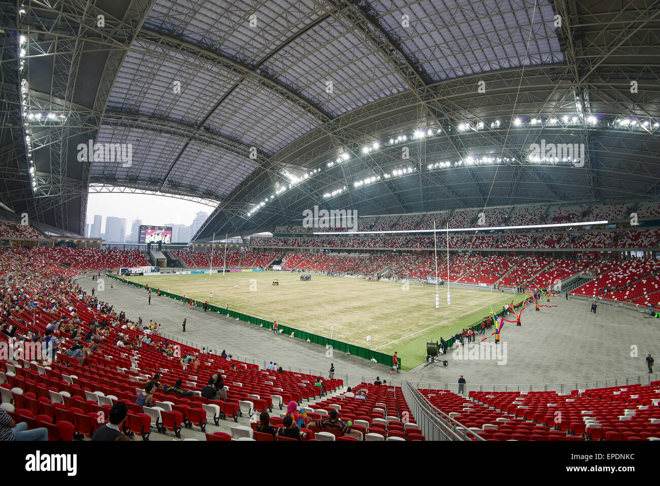 Vue de l'intérieur du moyeu des sports de Singapour Banque D'Images