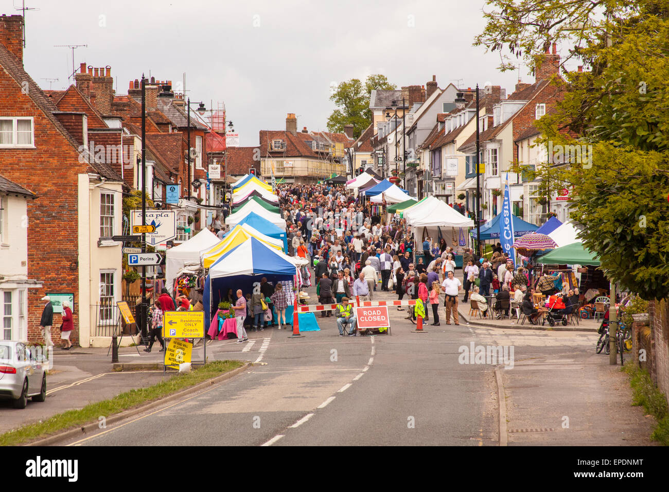 Alresford cresson festival, New Alresford, Hampshire, Angleterre, Royaume-Uni. Banque D'Images