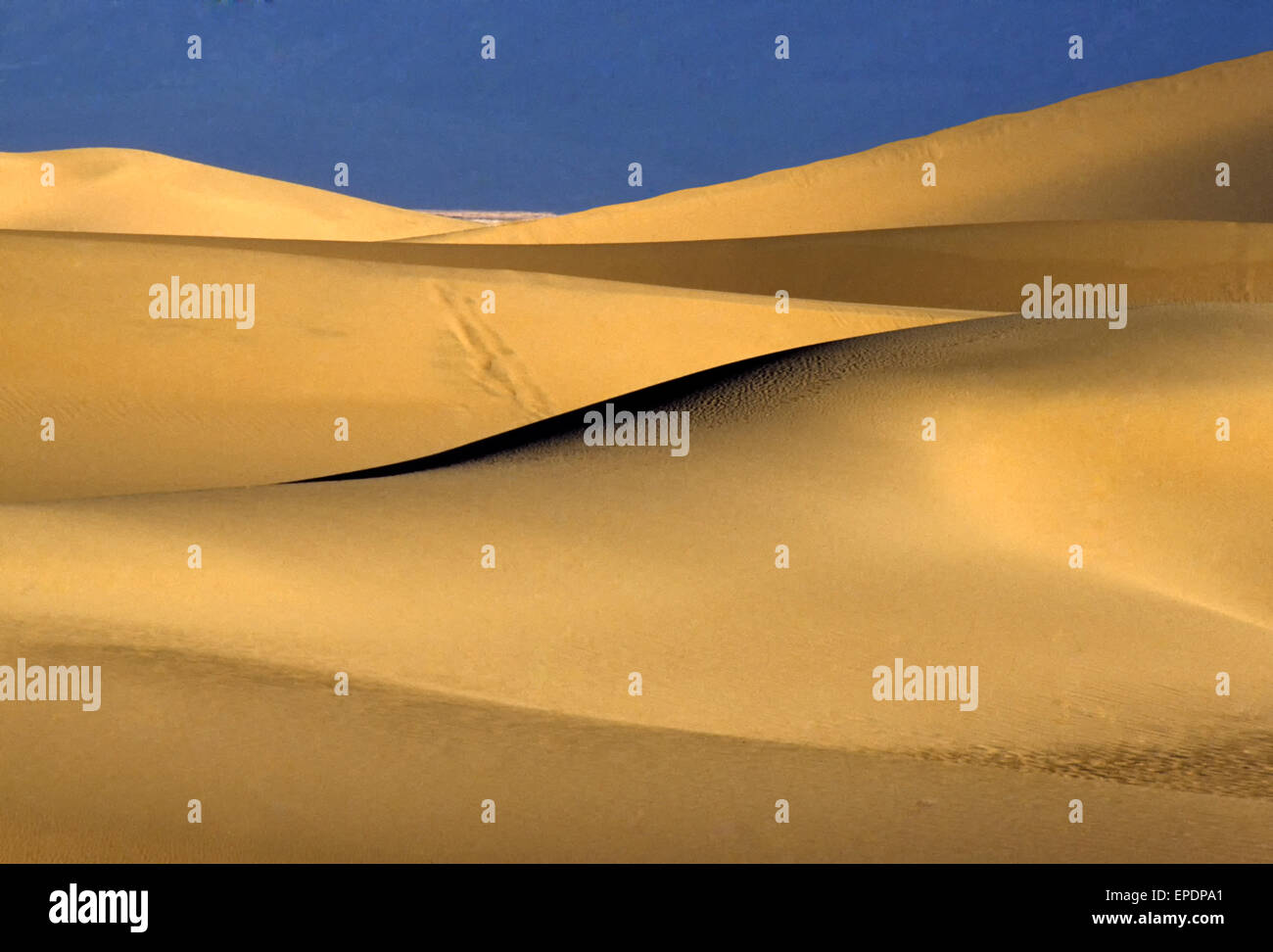 Dunes de sable dans la vallée de la mort, Californie Banque D'Images