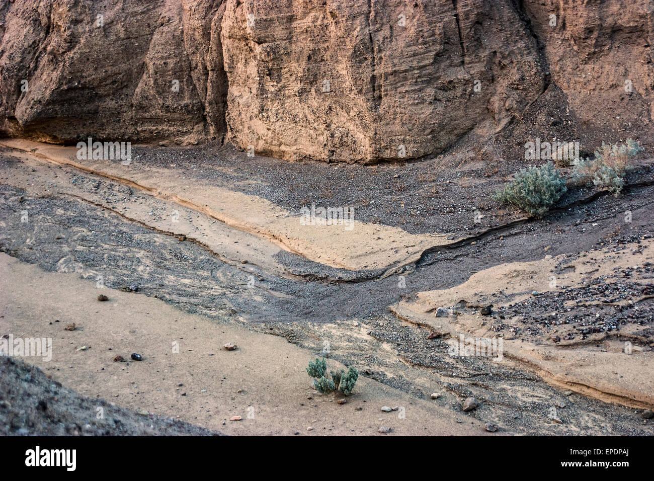 Canyon latéral montrant l'érosion dans la vallée de la mort, CA Banque D'Images