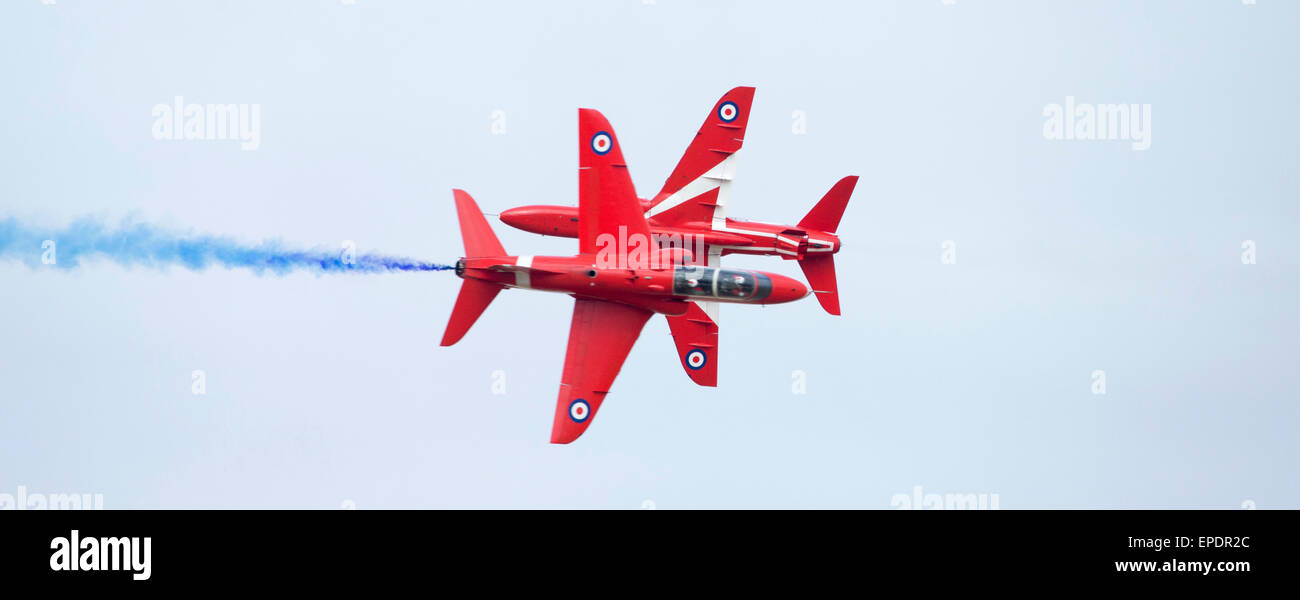 Des flèches rouges sur un jour de pratique sur le secteur de bombardement au Donna Nook, Lincolnshire. UK. Banque D'Images