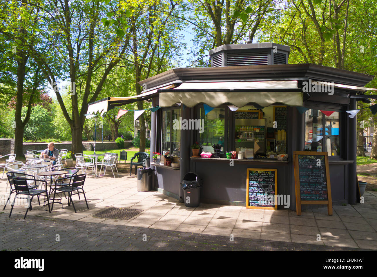 Edna's Kitchen Parc du Château du centre-ville de Bristol en Angleterre Banque D'Images