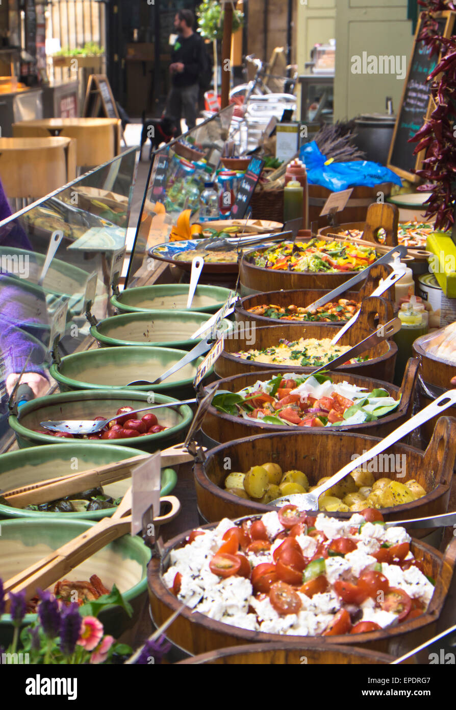 Food Marché St Nicolas Le centre-ville de Bristol en Angleterre Banque D'Images