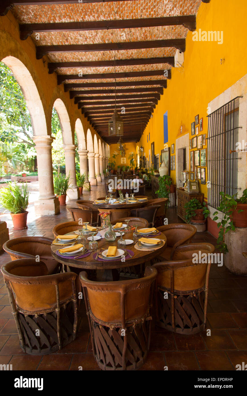 Hacienda ranch architecture resort retraite colonial Banque de ...