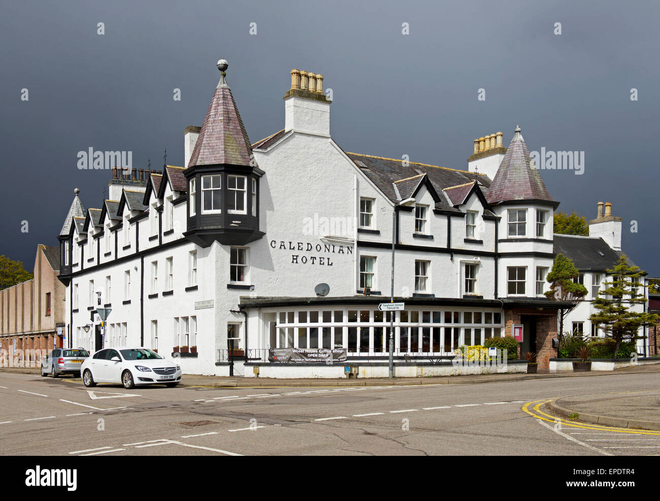L'hôtel Caledonia, Ullapool, Ross-shire, Scotland, UK Banque D'Images