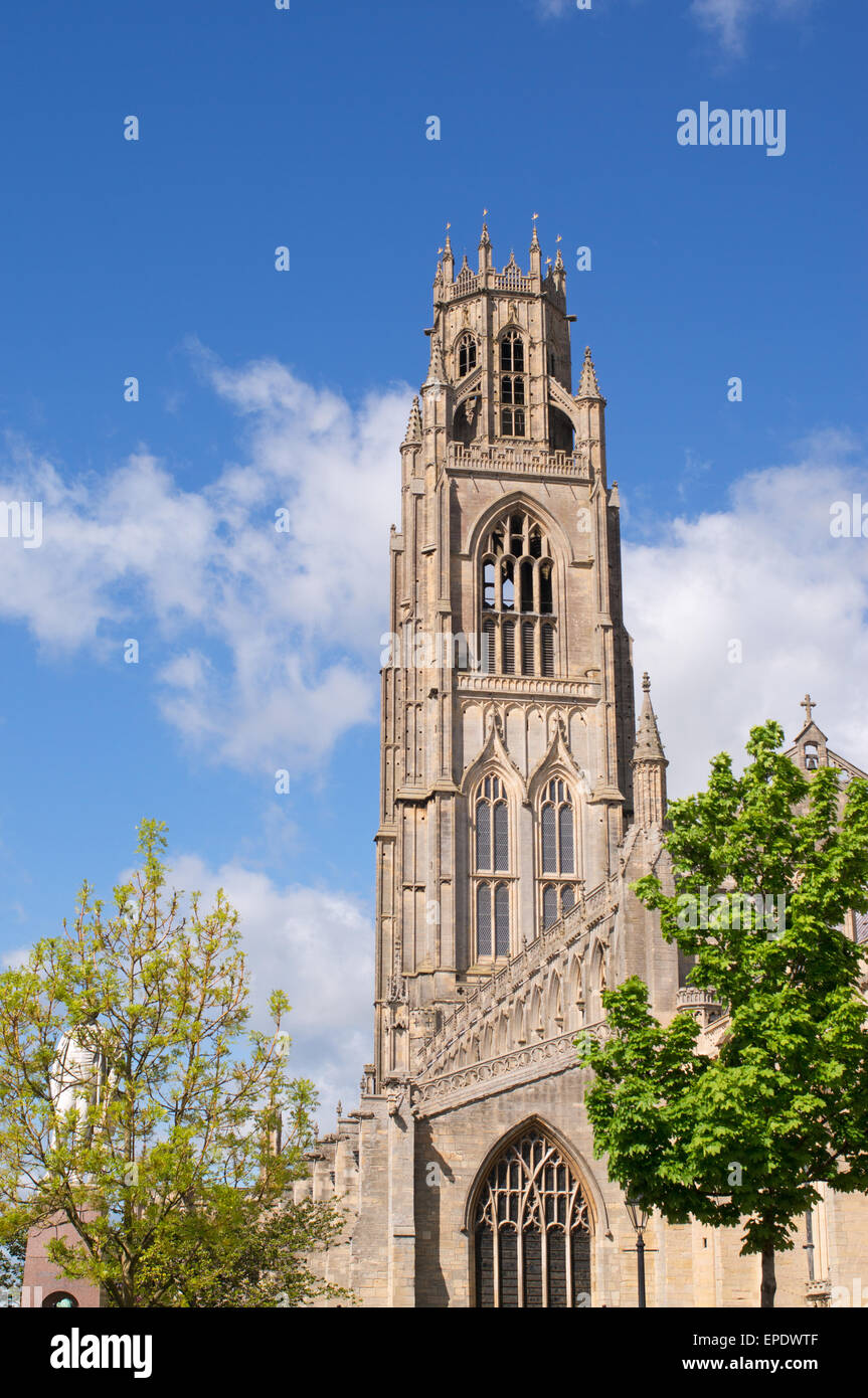 Eglise St Botolph tower, connue sous le nom de la souche, Boston, Lincolnshire, Angleterre, RU Banque D'Images