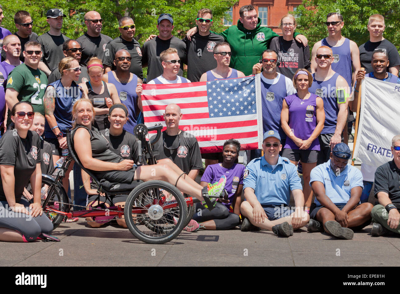 La Semaine nationale de la police 2015, ordre fraternel de la police photo de groupe - Washington, DC USA Banque D'Images