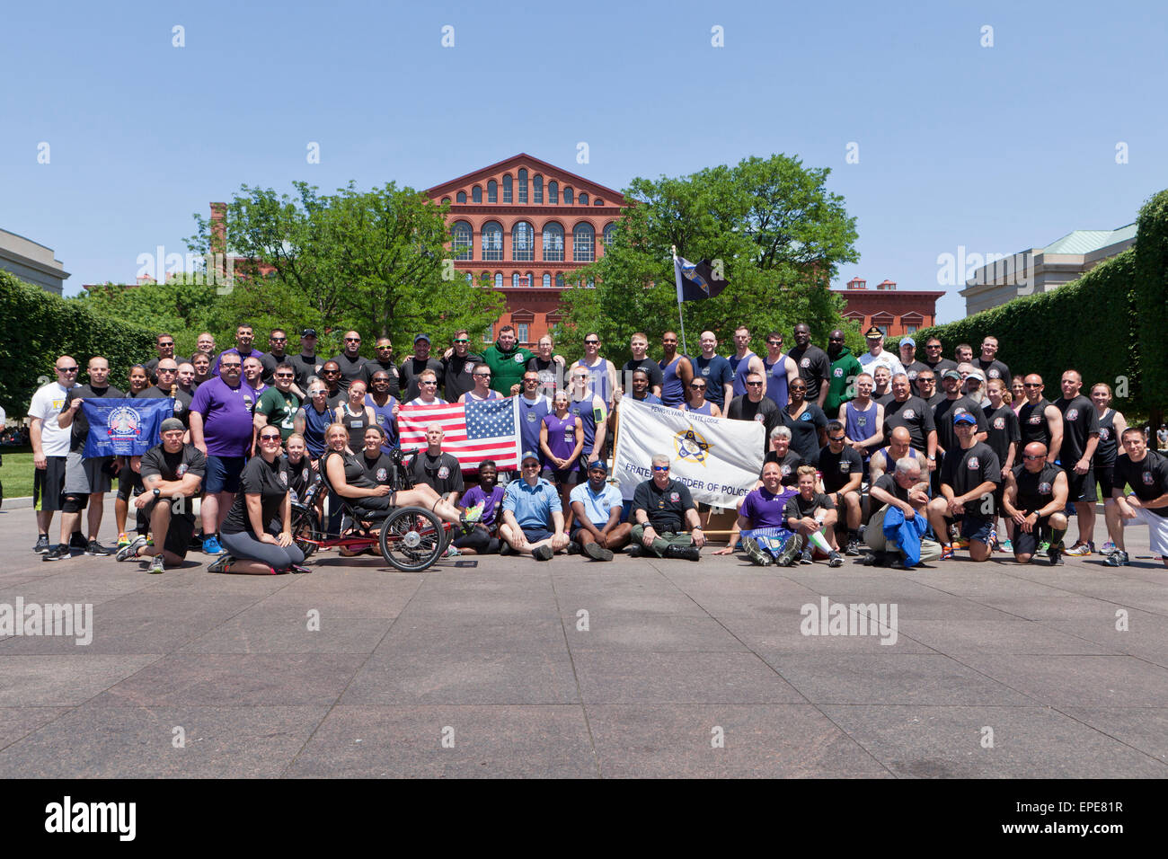 La Semaine nationale de la police 2015, ordre fraternel de la police photo de groupe - Washington, DC USA Banque D'Images