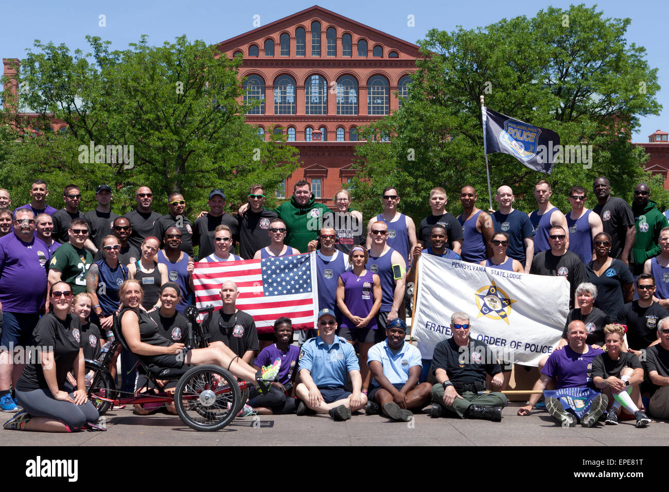 La Semaine nationale de la police 2015, ordre fraternel de la police photo de groupe - Washington, DC USA Banque D'Images