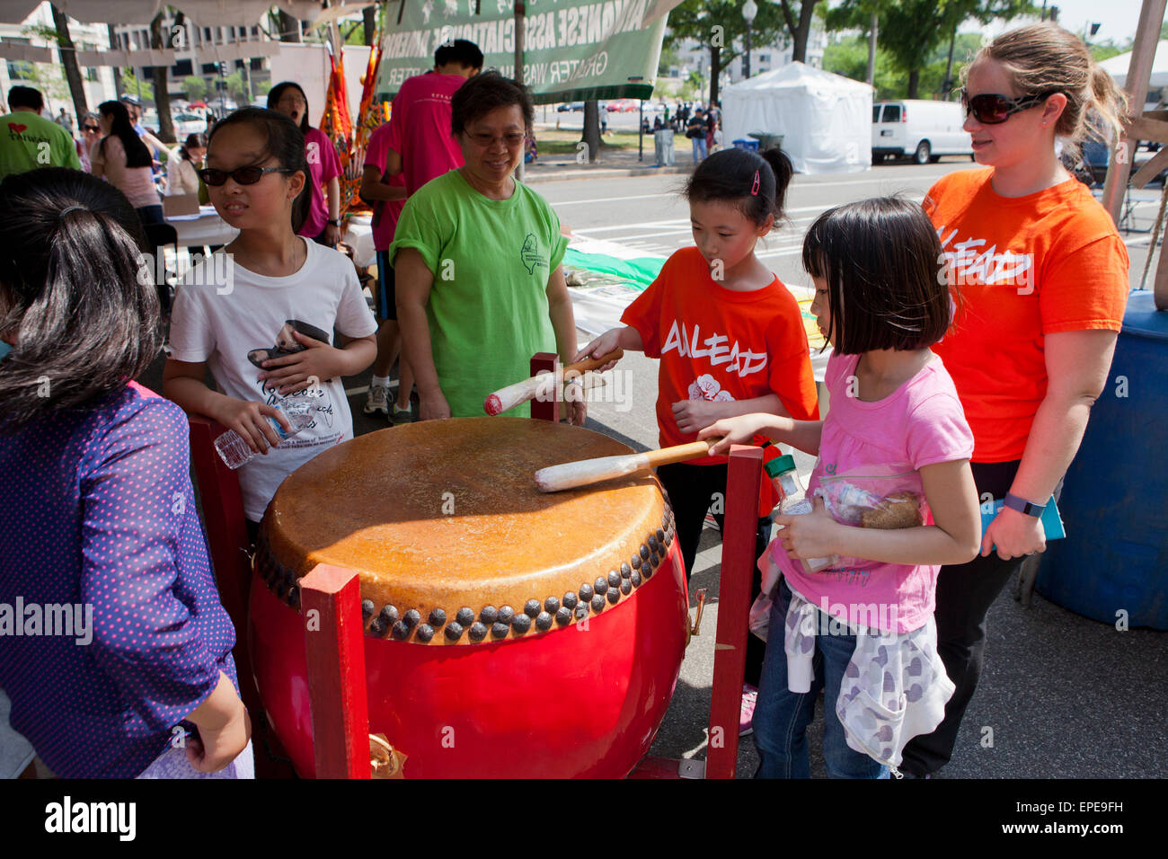 La culture de Taiwan tente au Festival du patrimoine asiatique - Washington, DC USA Banque D'Images