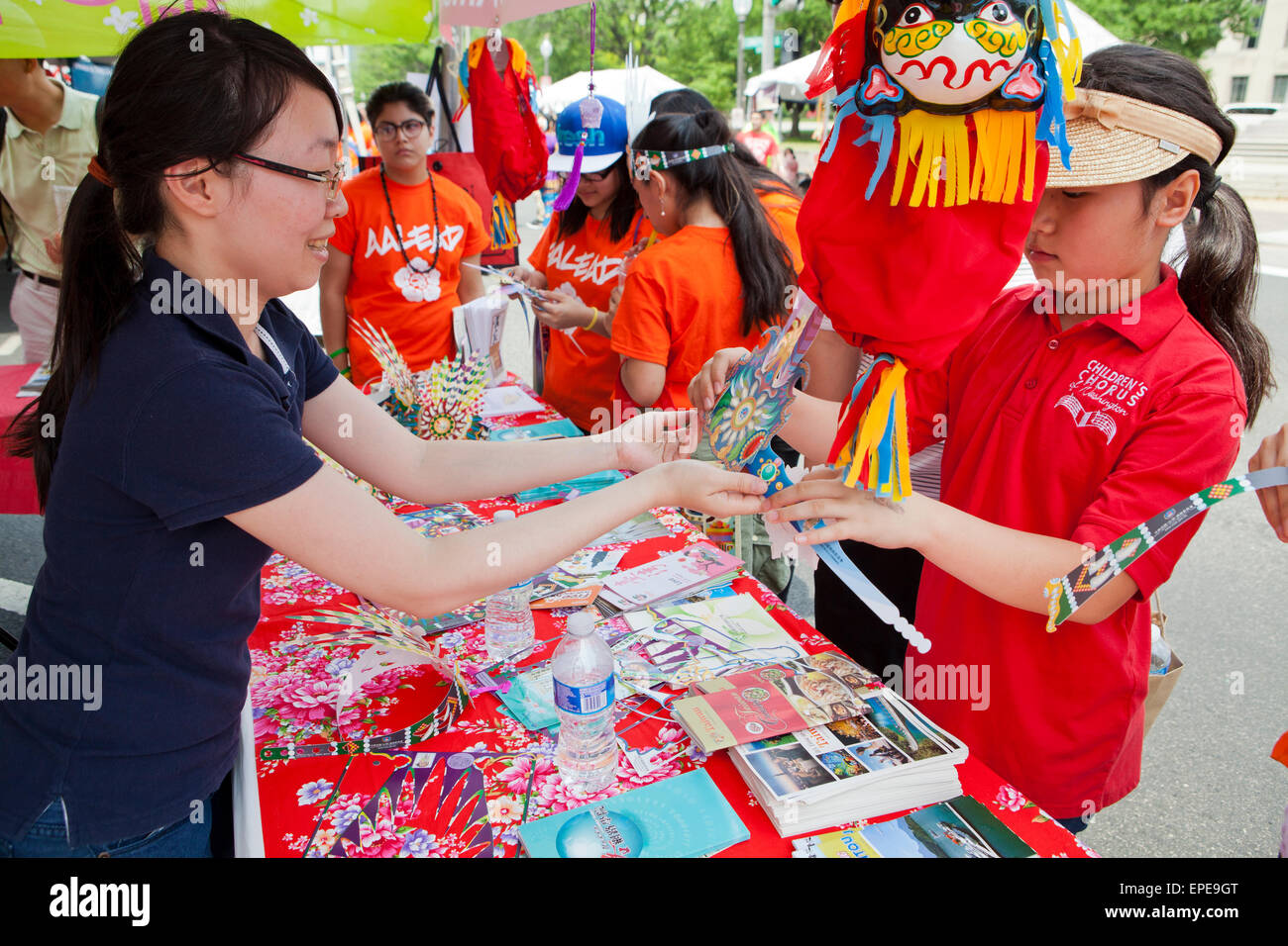 La culture de Taiwan tente au Festival du patrimoine asiatique - Washington, DC USA Banque D'Images