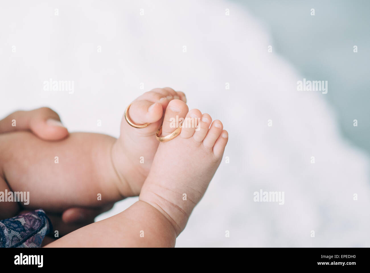 pieds de bébé Banque D'Images