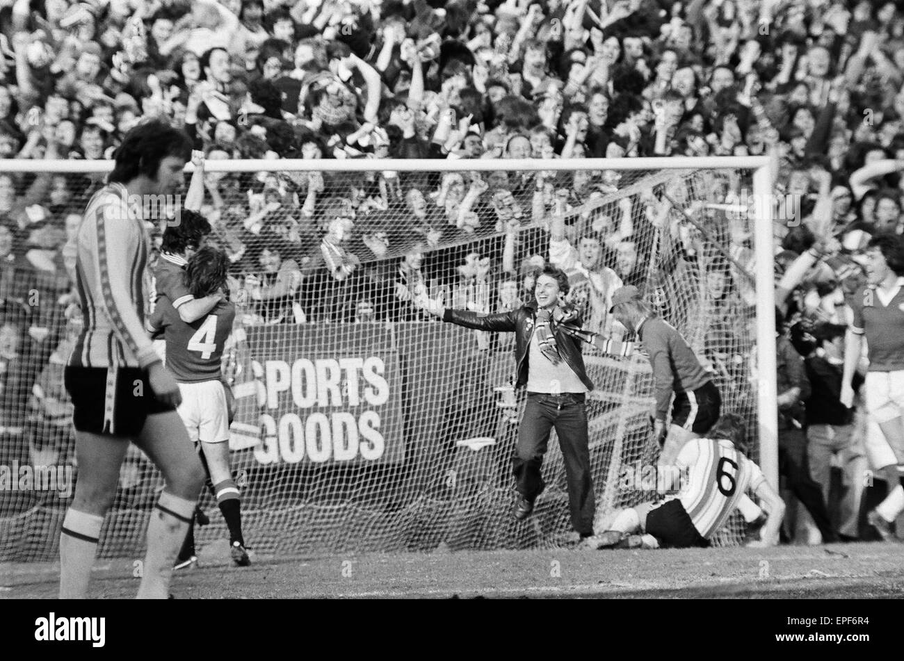 Southampton 2-2 Manchester United. 5e tour de la FA Cup match à la Dell. Samedi 26 février 1977. Banque D'Images