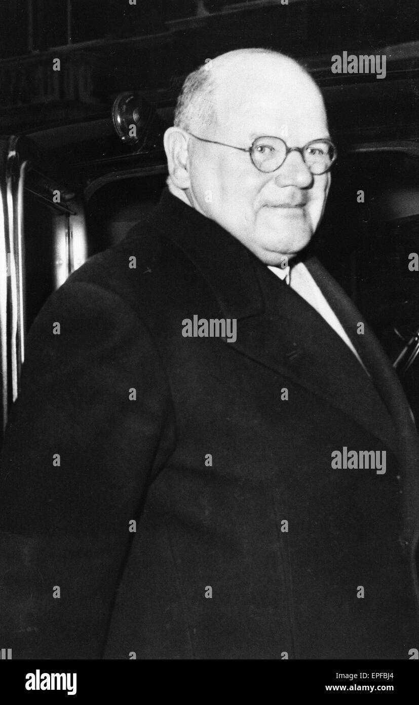 Le Dr John Bodkin Adams-Après avoir échoué à obtenir son nom restauré sur le registre médical. Banque D'Images