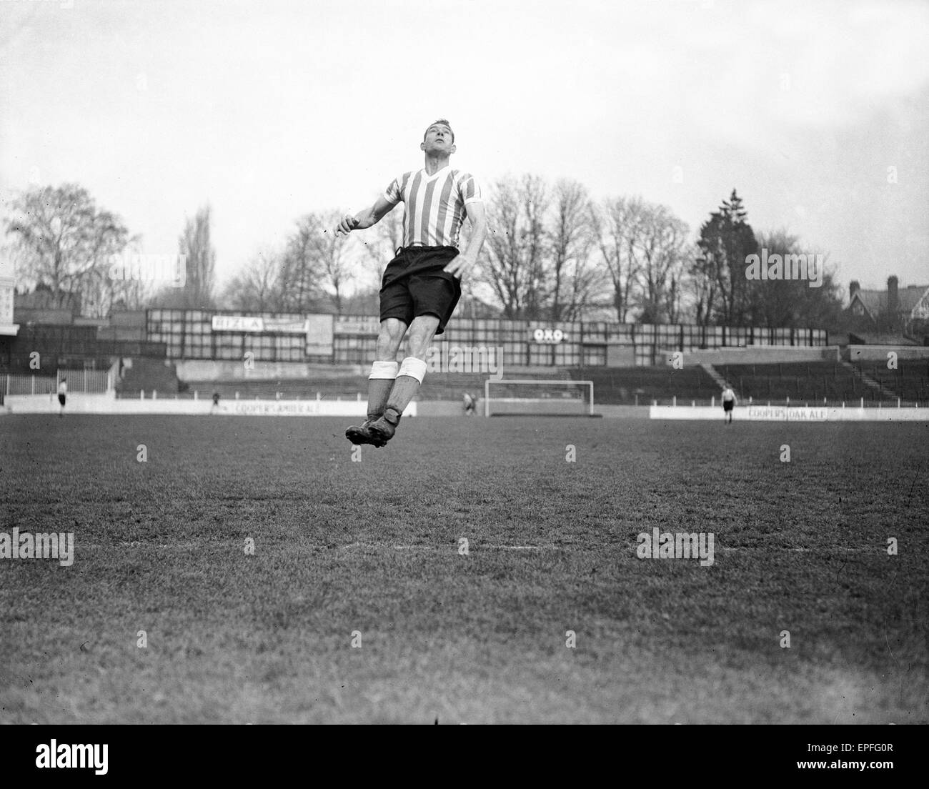 Eric Webber, joueur de football de Southampton, 1938-1951. 182 lignes, 0 buts. Circa 1948. Banque D'Images