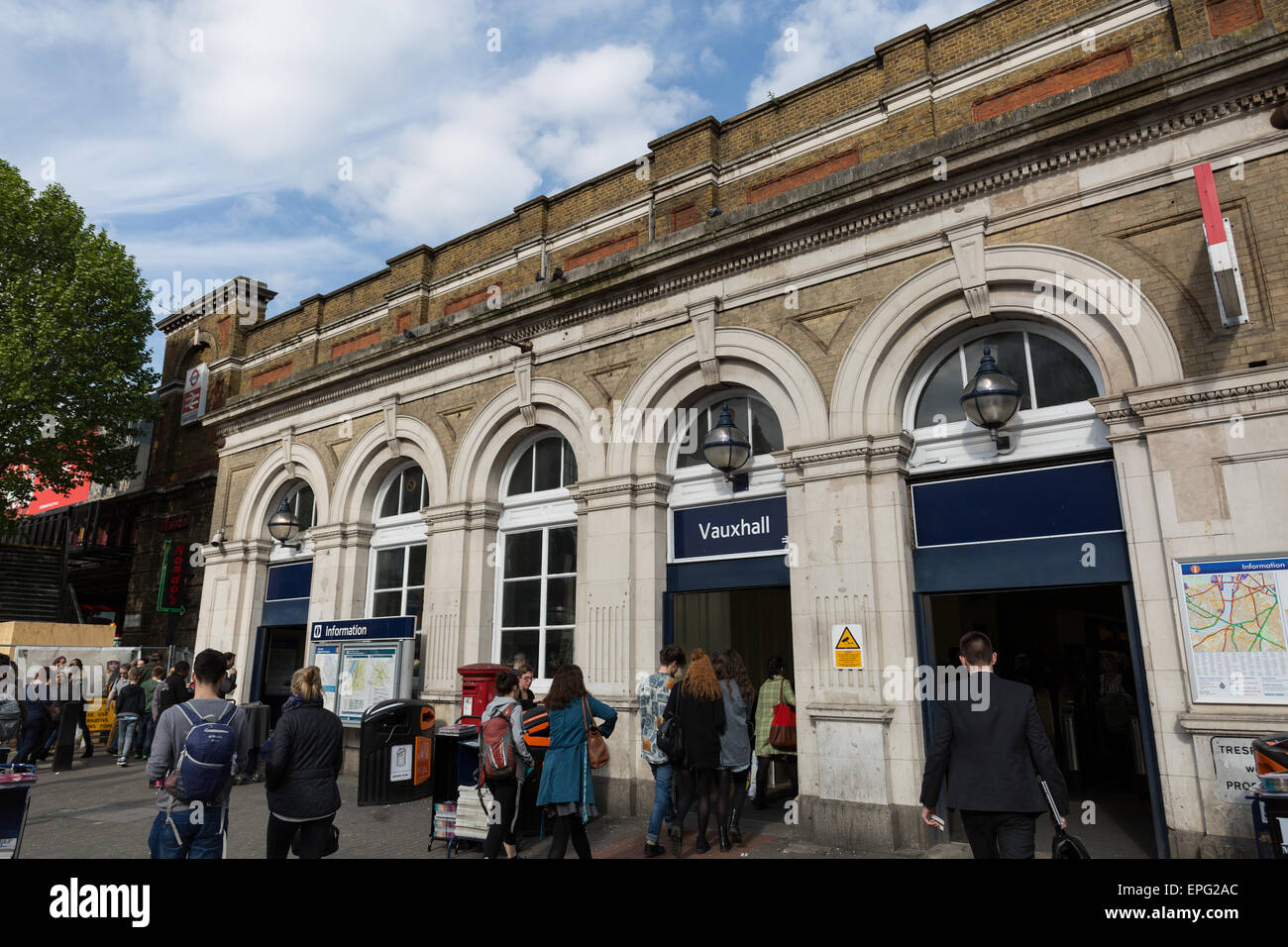 La gare de Vauxhall Cross, London Vauxhall Banque D'Images