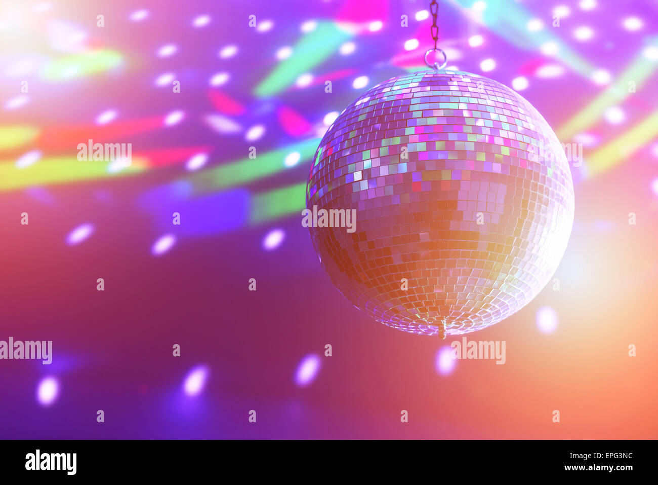 Boule disco background close up Banque D'Images