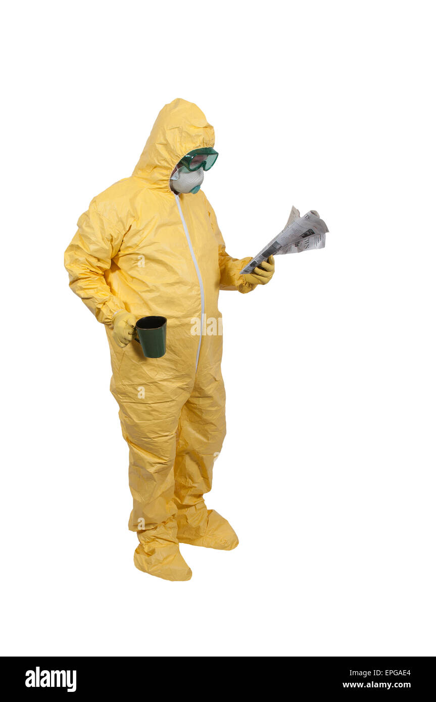 Costume de Hazmat Banque D'Images