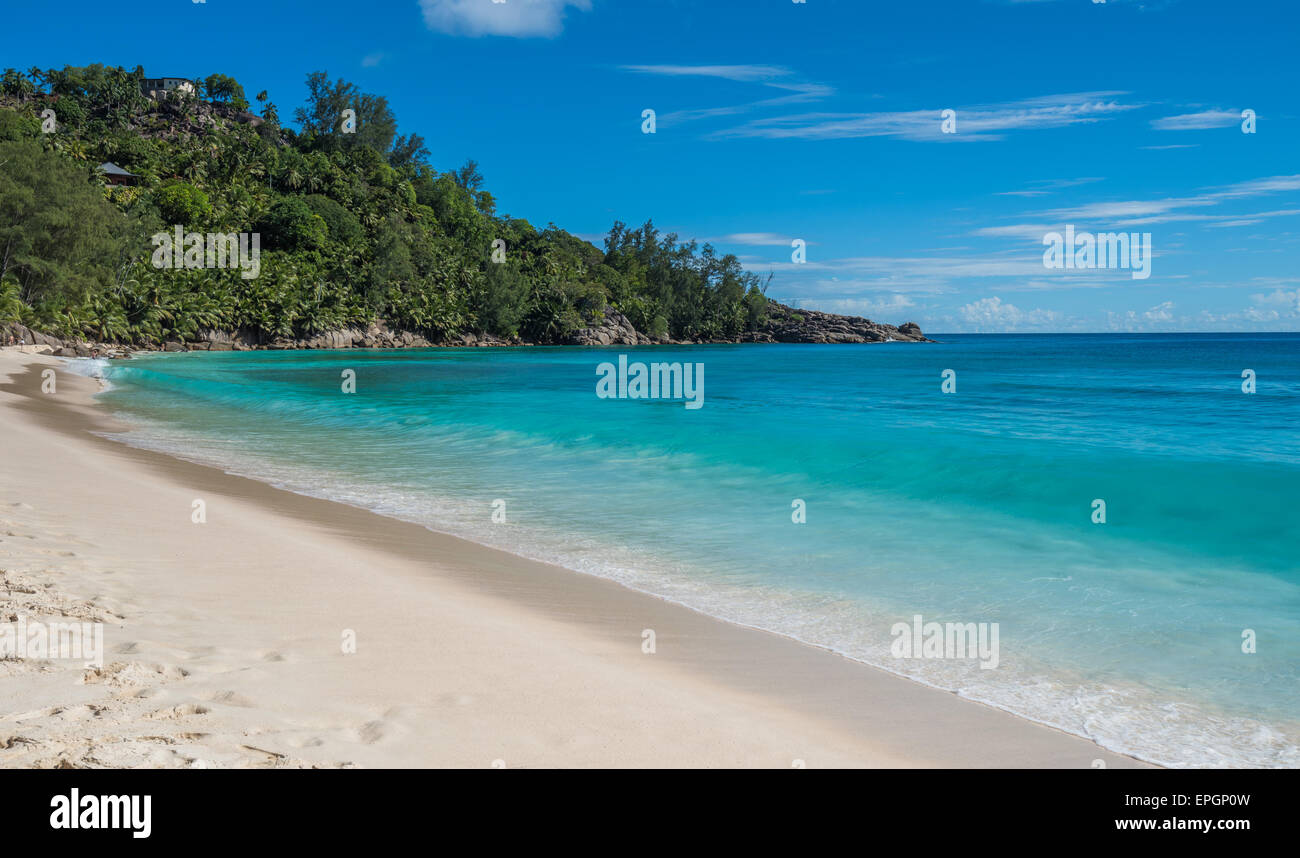 Anse Intendance tropical beach, l'île de Mahé, Seychelles Banque D'Images