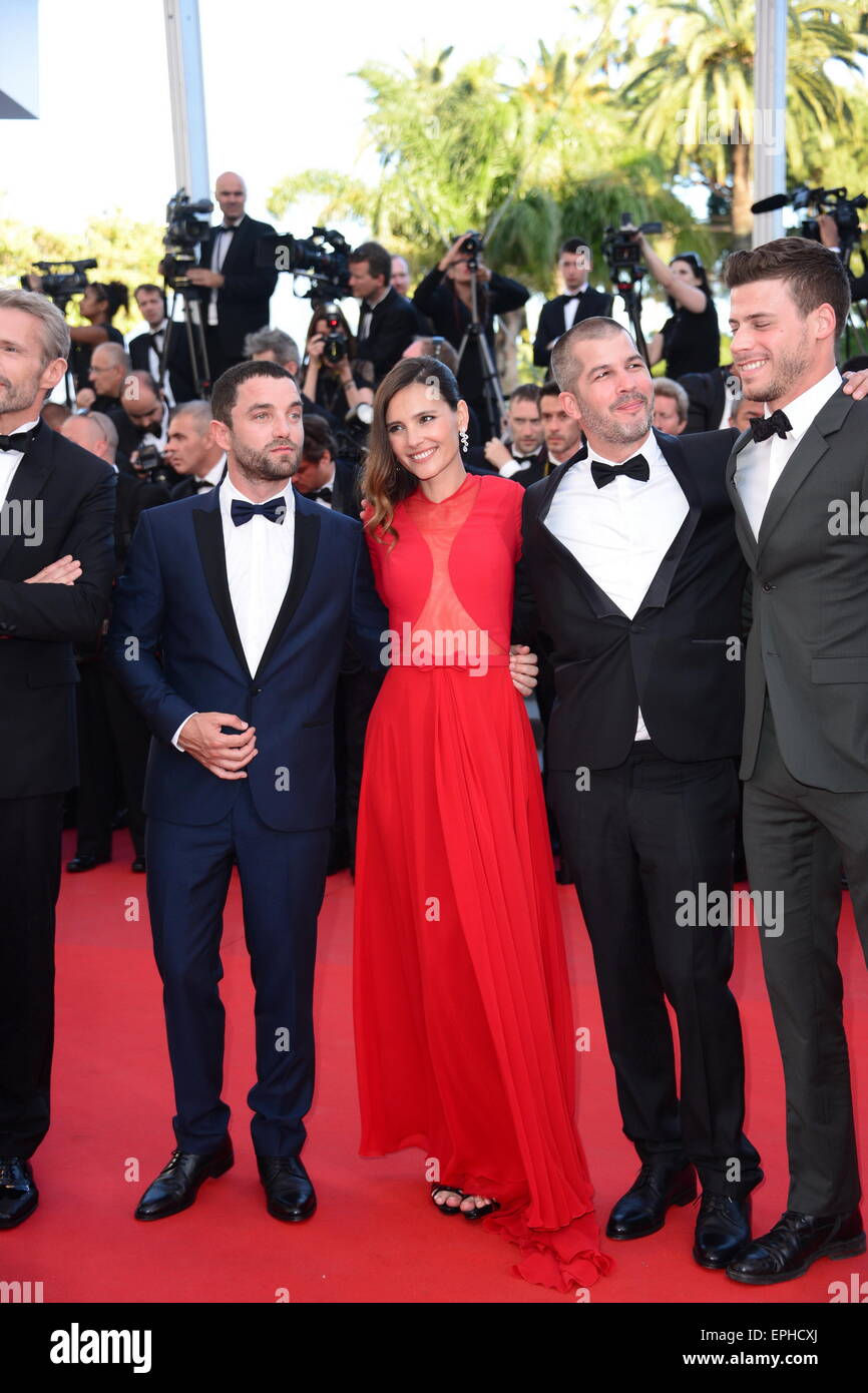 Cannes, France. 14 mai, 2015. CANNES, FRANCE - 18 MAI : Franck Gastambide, François Arnaud, Eric Hannezo, Virginie Ledoyen, Guillaume Gouix et Lambert Wilson assister à l 'intérieur' Premiere annuelle lors de la 68e Festival de Cannes le 18 mai 2015 à Cannes, France © Frederick Injimbert/ZUMA/Alamy Fil Live News Banque D'Images