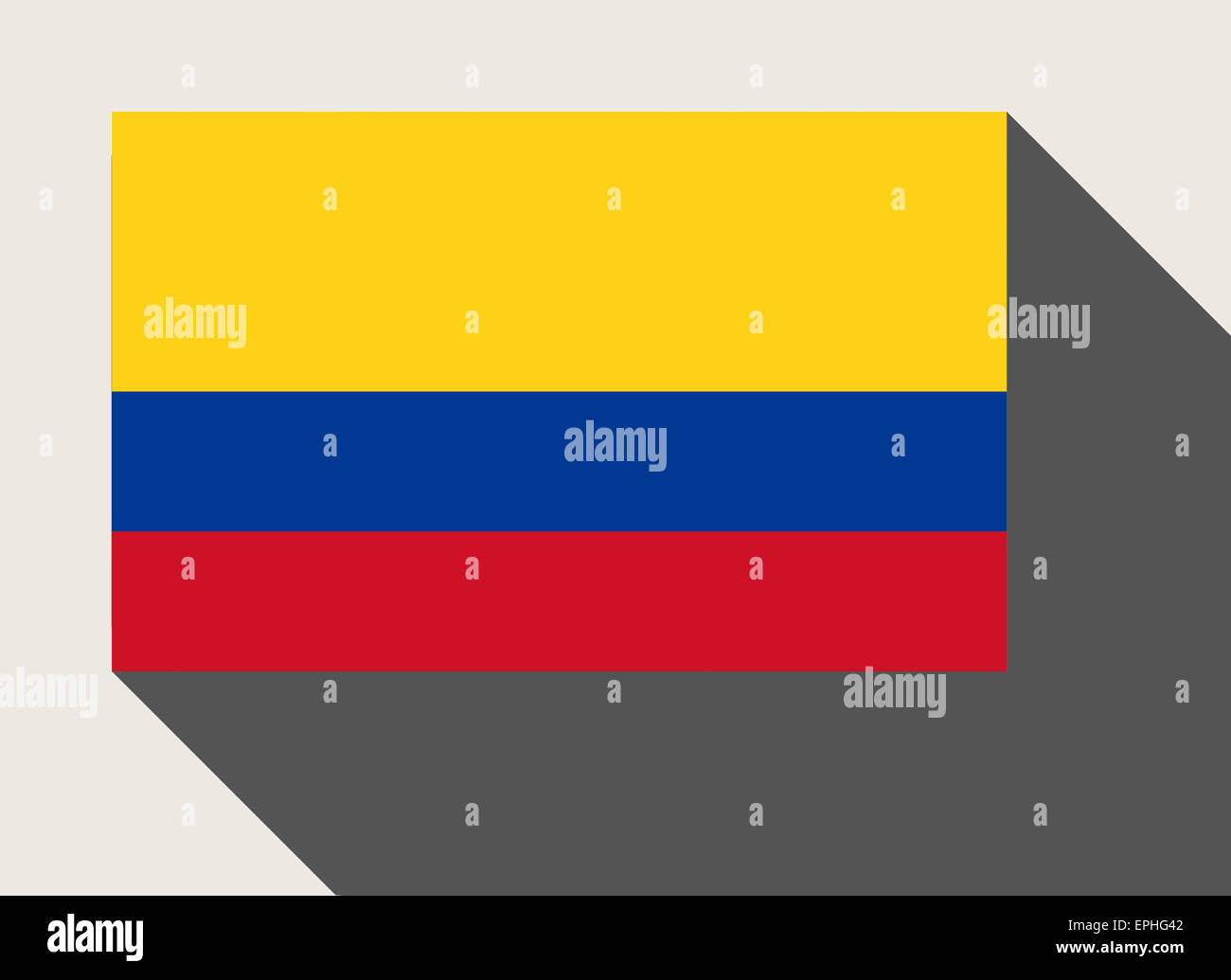 Colombie drapeau dans télévision web design style. Banque D'Images