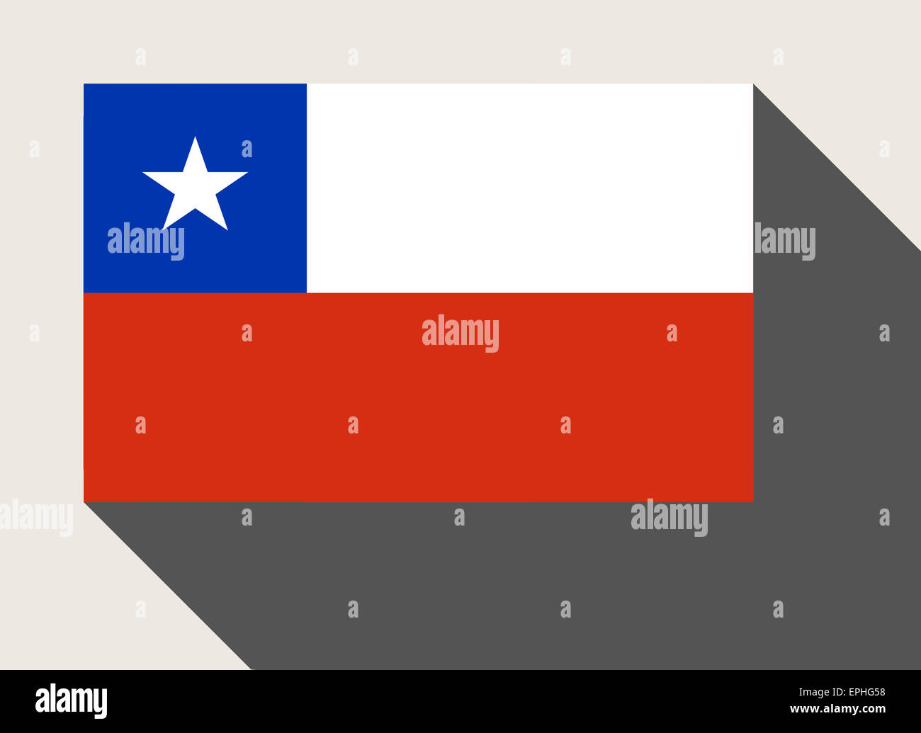 Drapeau du Chili en télévision web design style. Banque D'Images