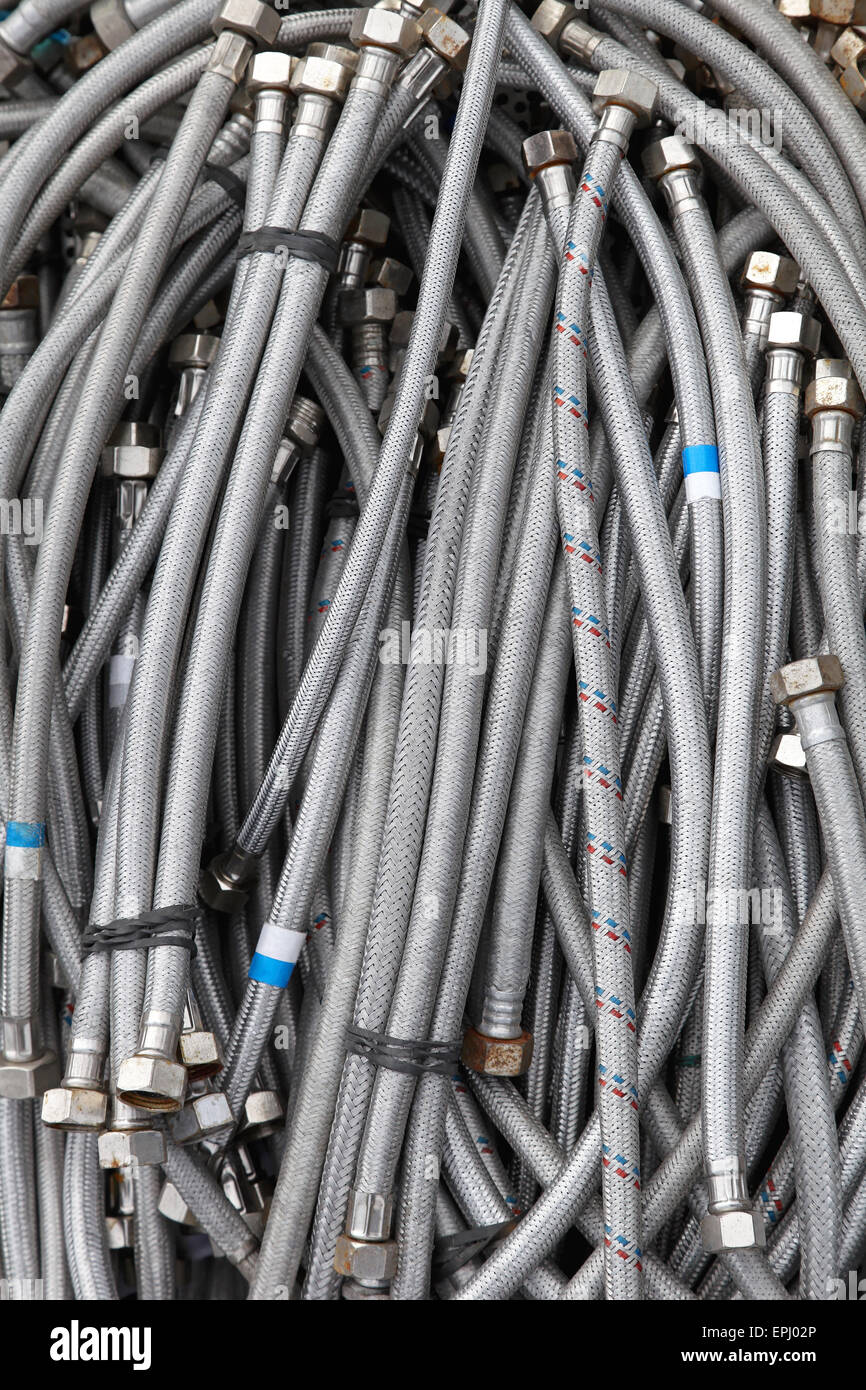 Les flexibles haute pression Banque D'Images