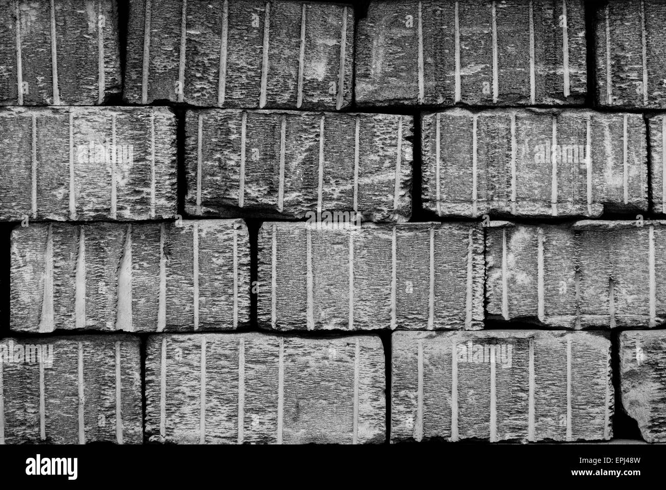 La texture d'un mur de brique (style mosaïque) Banque D'Images