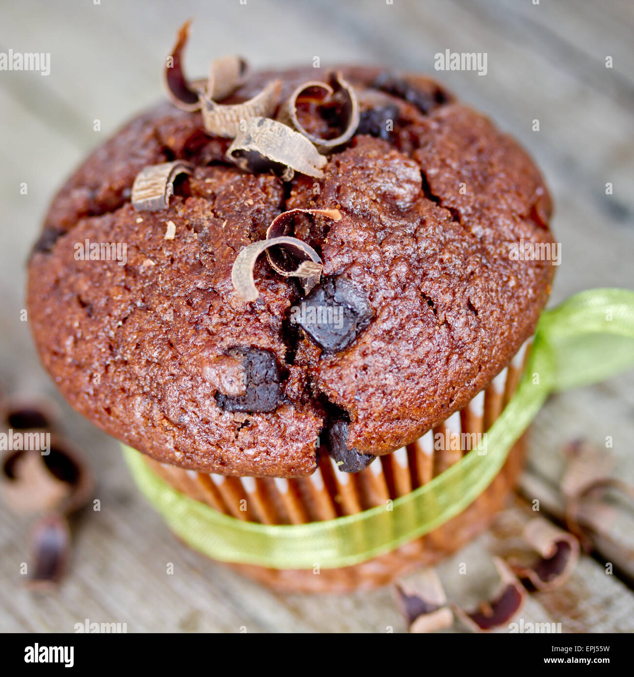 Cupcake chocolat Banque D'Images