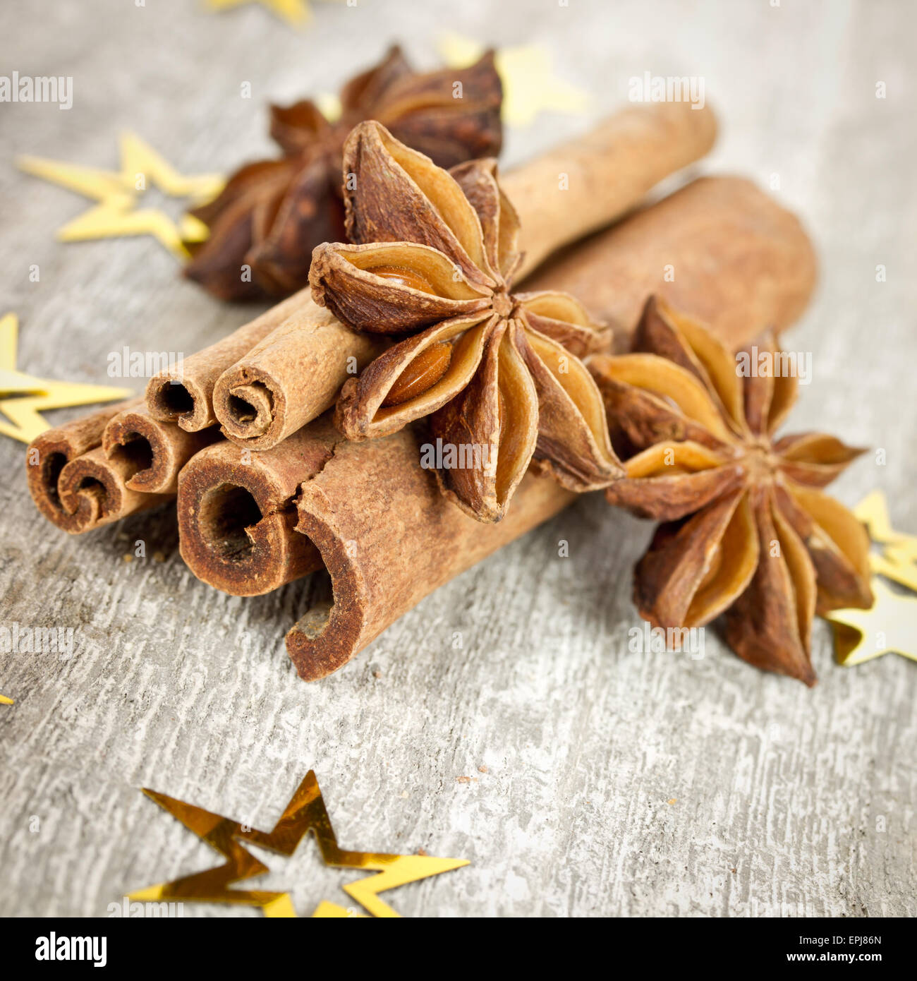 Cannelle et anis Banque D'Images