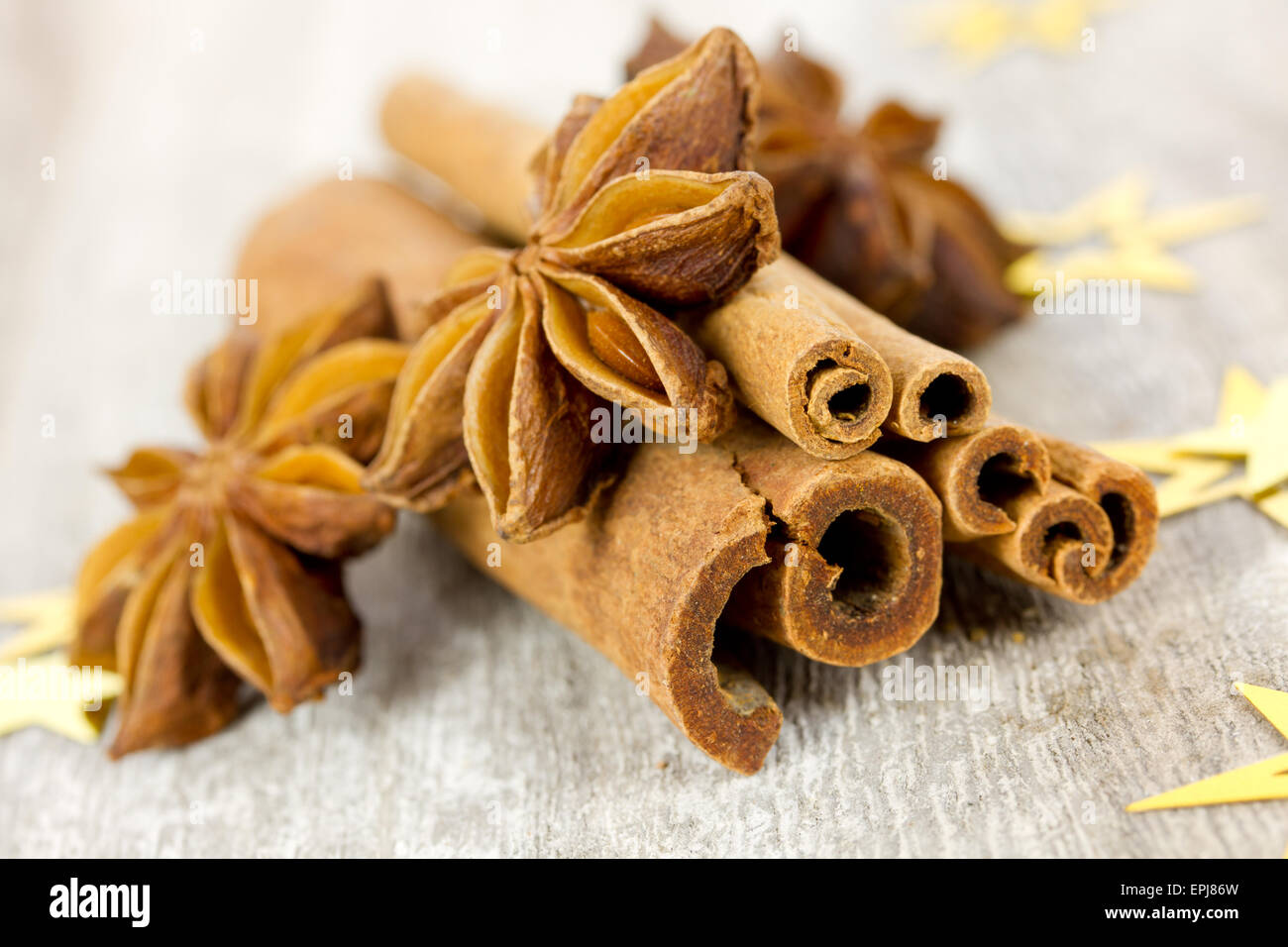 Cannelle et anis Banque D'Images