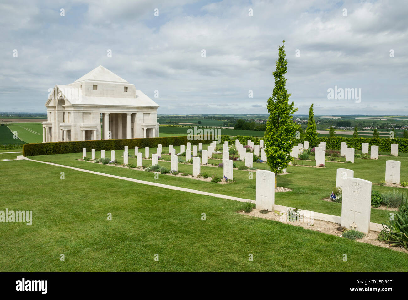 La somme Villers Bretonneux Mémorial National Australien Banque D'Images