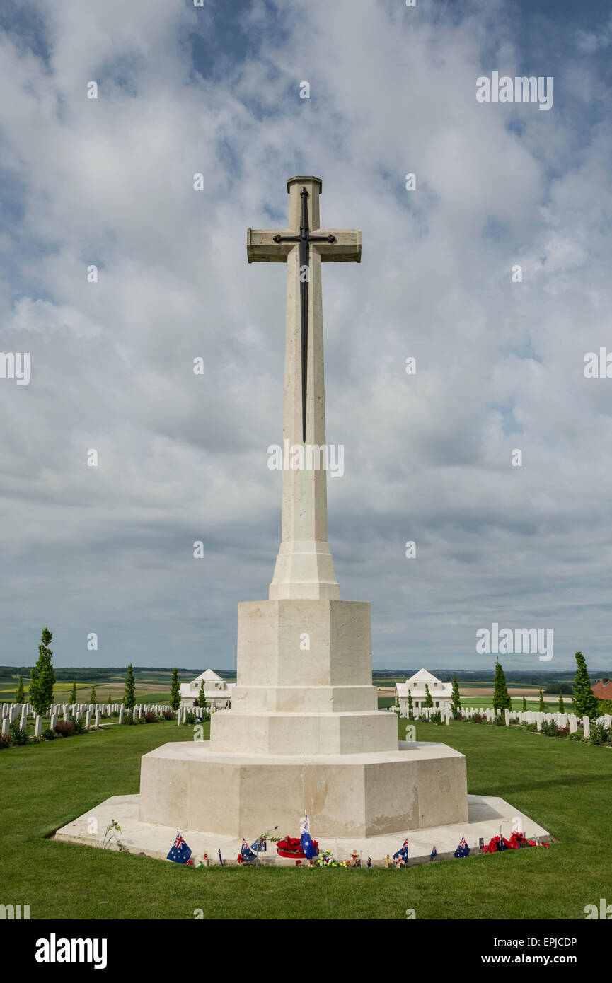 La somme Villers Bretonneux Mémorial National Australien Banque D'Images