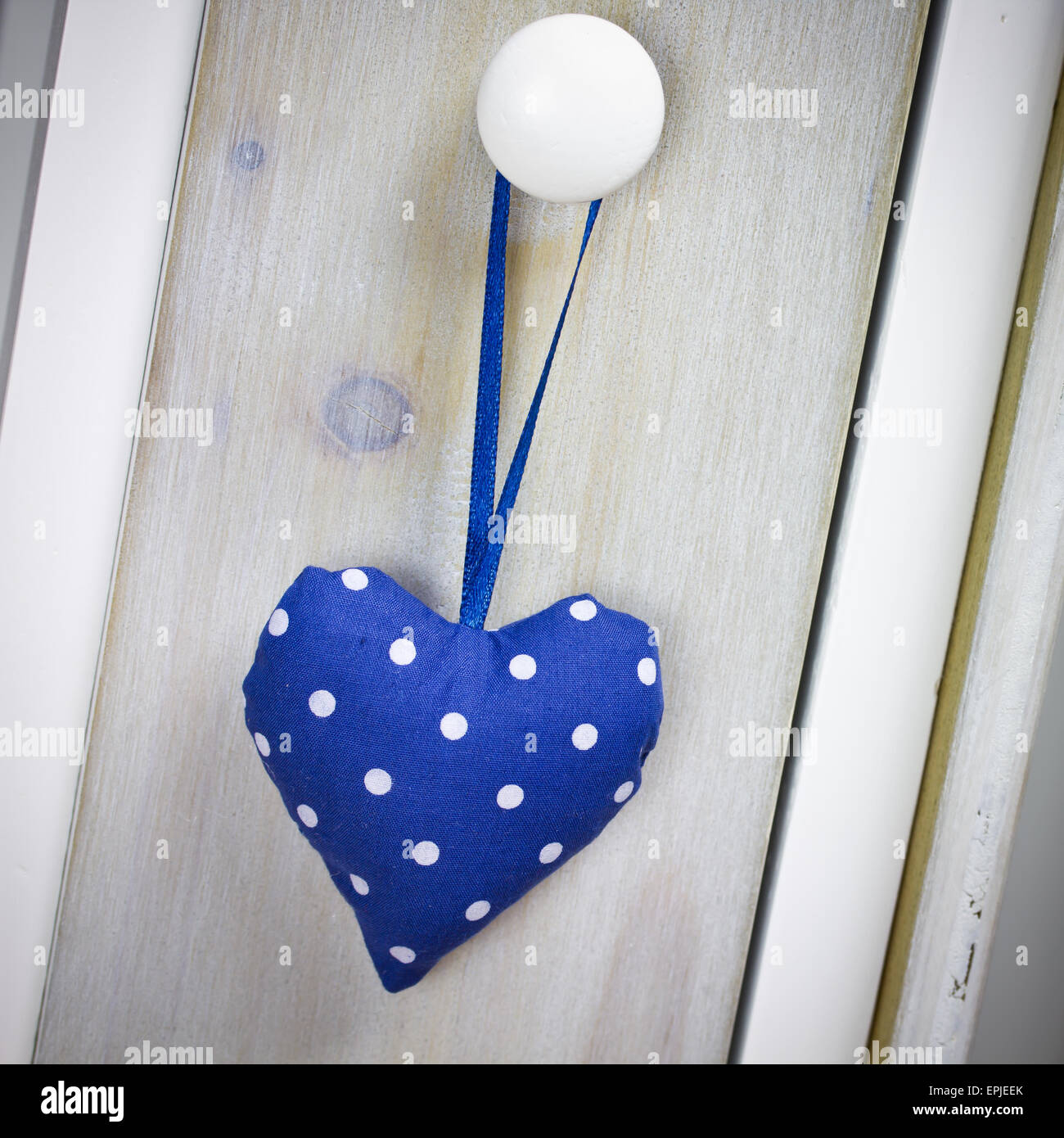 cœur bleu Banque D'Images