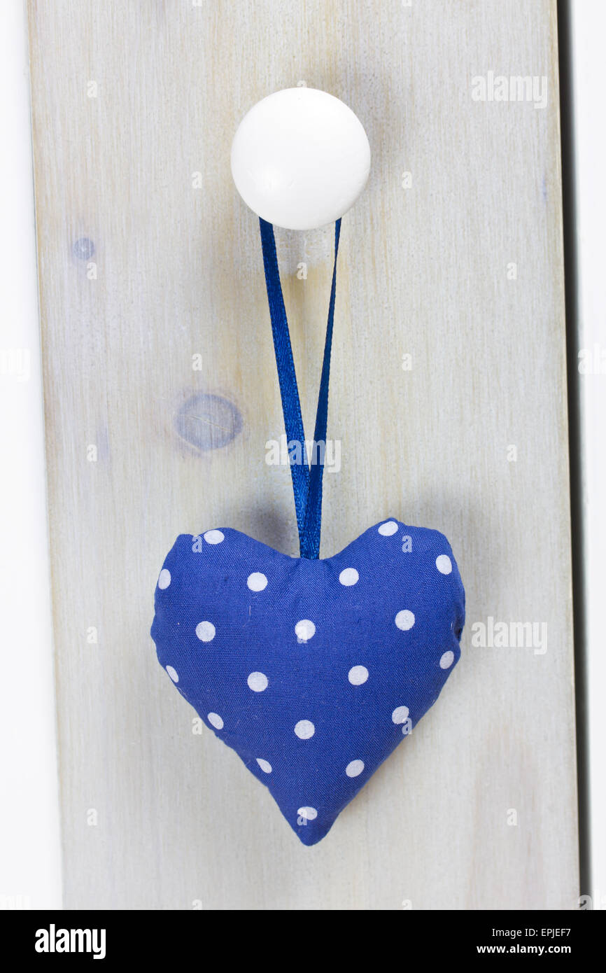 cœur bleu Banque D'Images