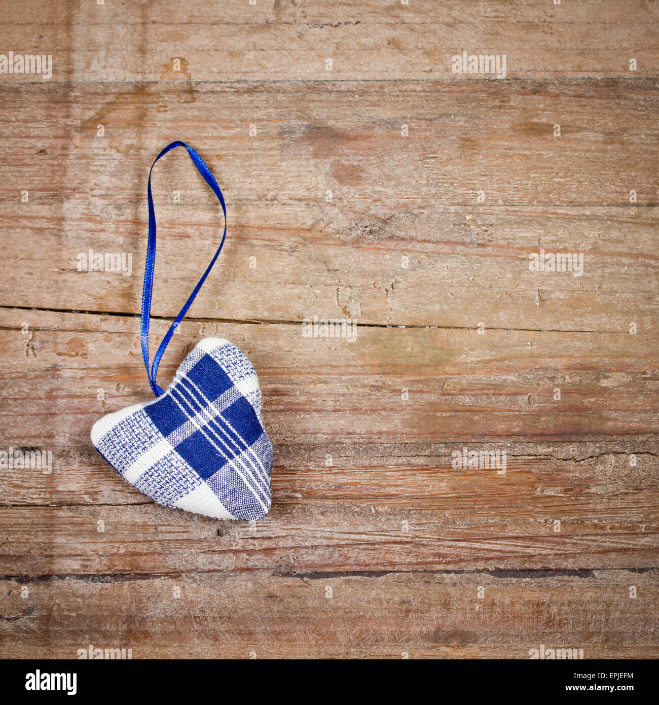 cœur bleu Banque D'Images