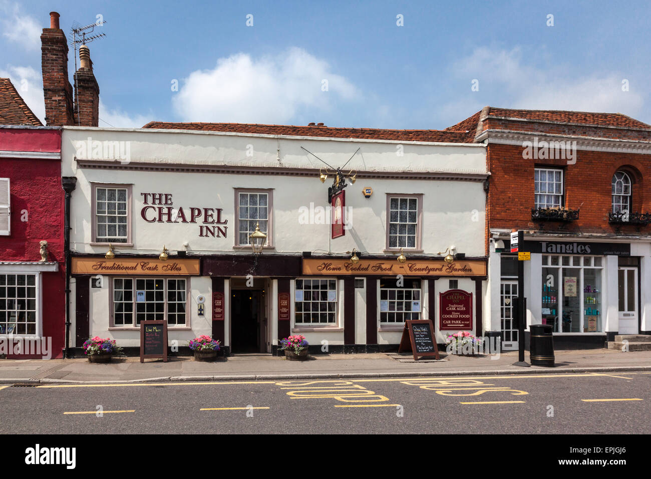 Auberge de La Chapelle, Coggeshall, Essex, Angleterre, RU Banque D'Images