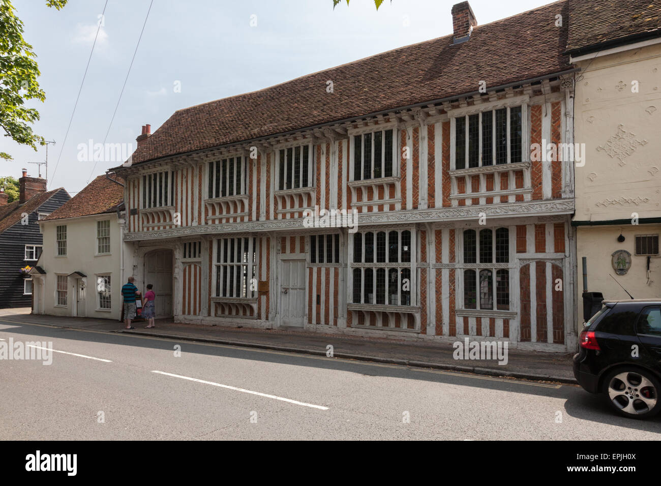 Paycockes medieaval house, une propriété du National Trust, Coggeshall, Essex, Angleterre, RU Banque D'Images