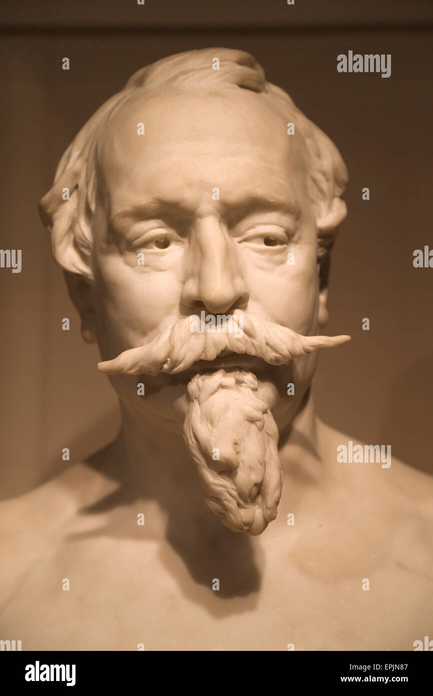 Napoléon III (1808-1873). En. Buste par le sculpteur français Jean-Baptiste Carpeaux (1827-1875). Français (Paris), 1873. Banque D'Images
