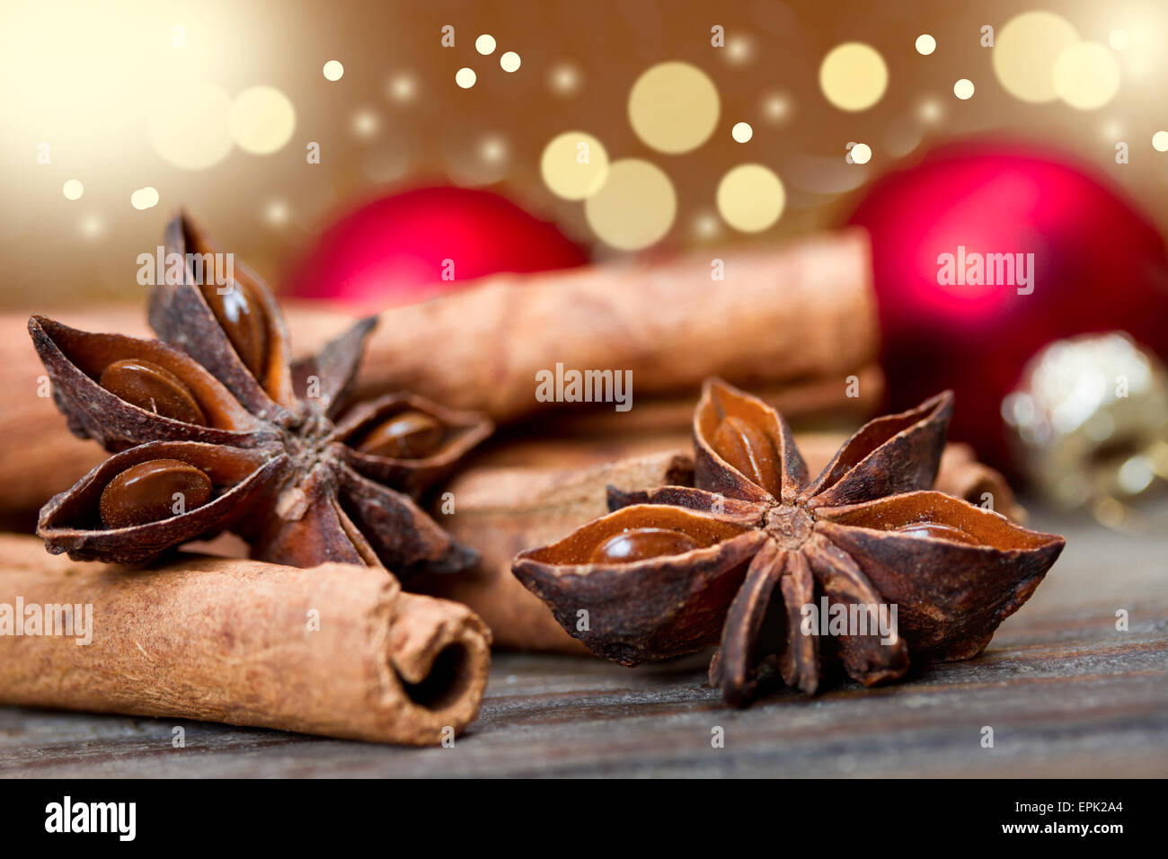 Cannelle et anis Banque D'Images