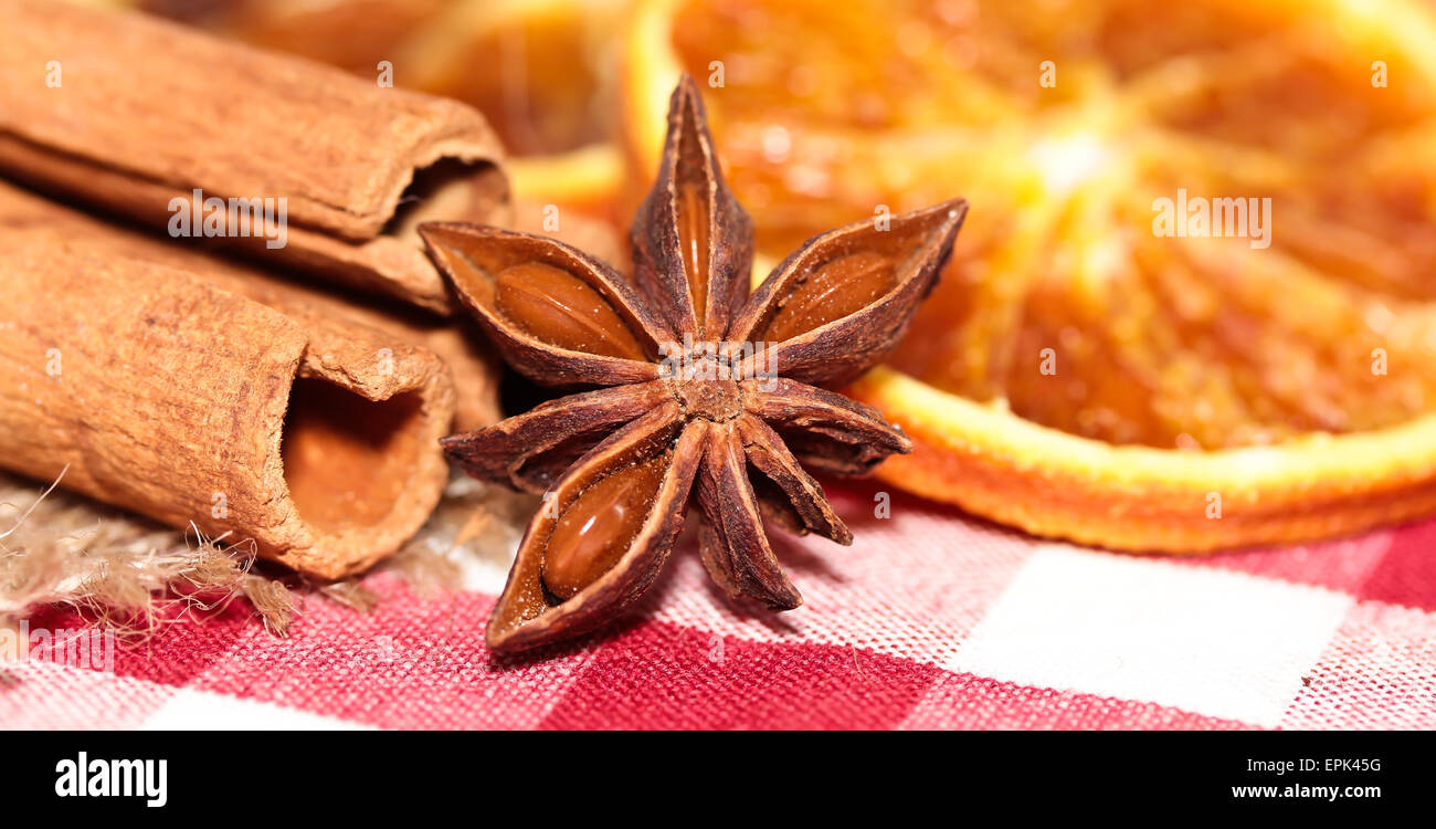 Cannelle et anis Banque D'Images