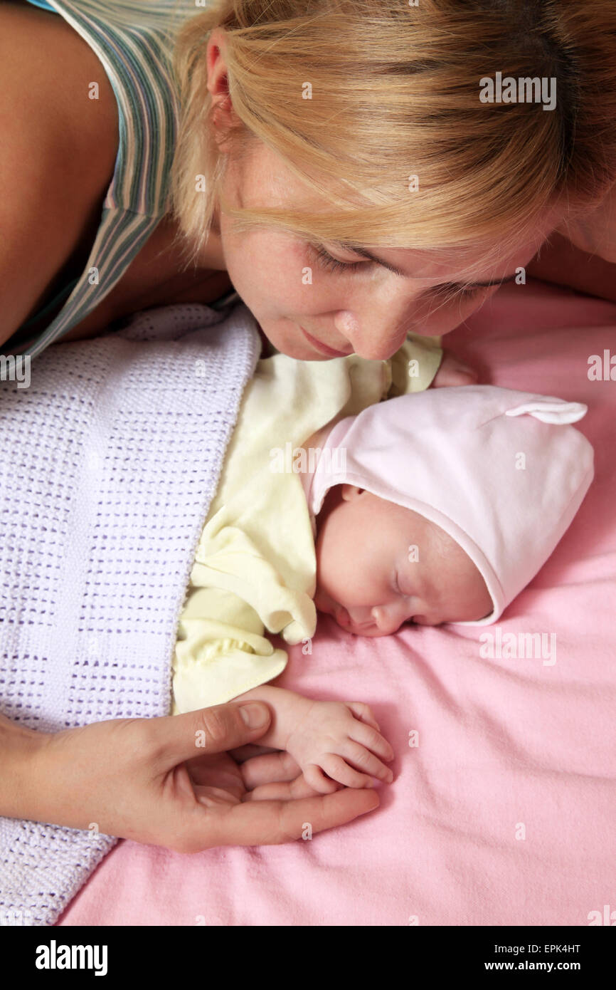 Mère avec bébé Banque D'Images