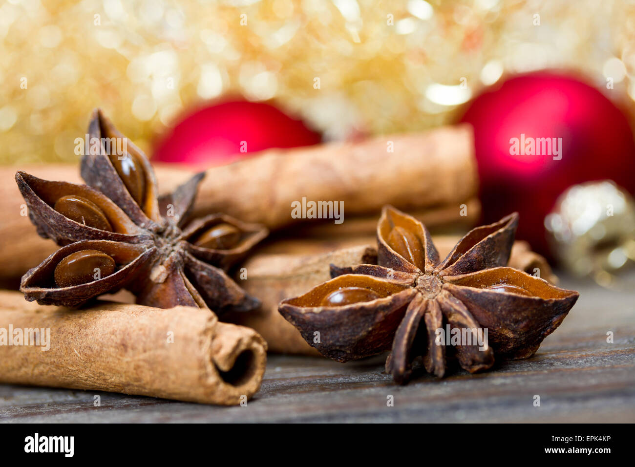 Cannelle et anis Banque D'Images