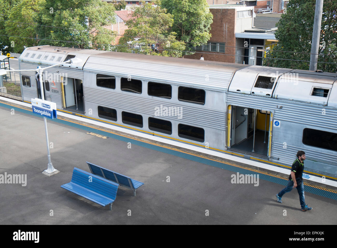 La gare la plus Toongabbie dans l'ouest de Sydney, Australie Banque D'Images