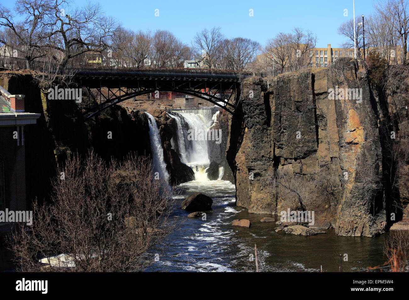 Great Falls Park Paterson, New Jersey Banque D'Images