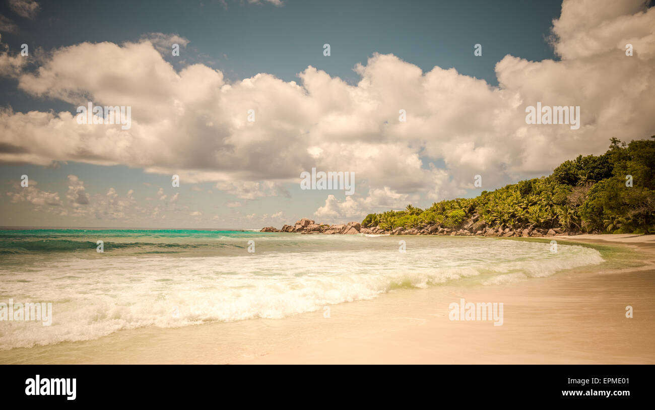 Image style rétro de tropical island beach Banque D'Images